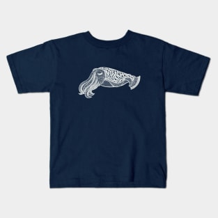 Cuttlefish Ink Art - dark colors Kids T-Shirt